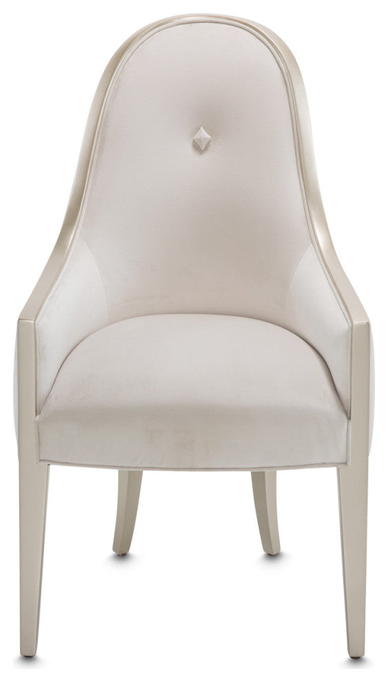 London Place Dining Arm Chair - Creamy Pearl