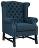 Modway Steer Upholstered Fabric Armchair, Azure