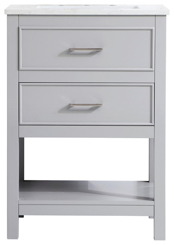 Home Living 24" Single Bathroom Vanity, Gray