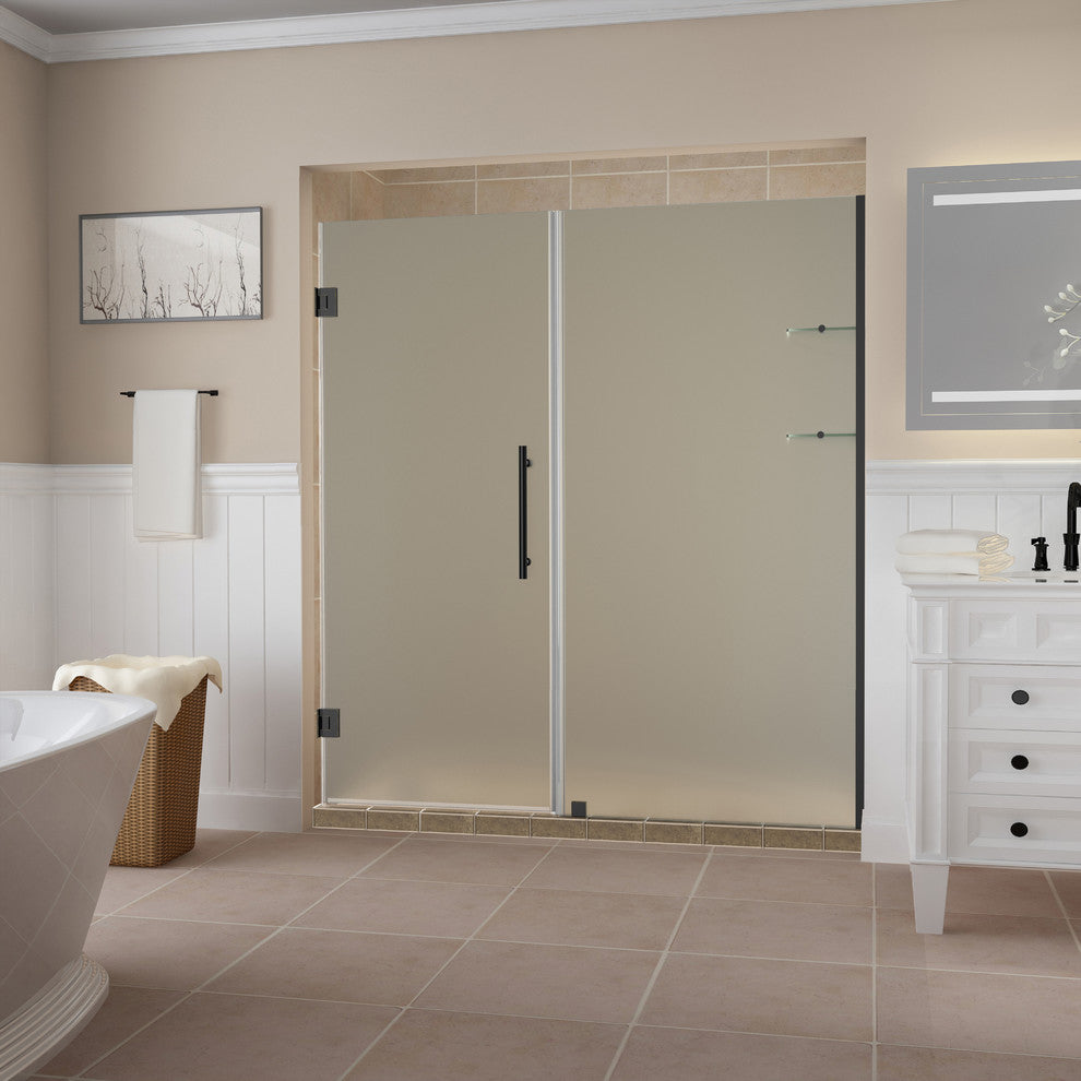 Belmore GS 59.25"-60.25"x72" Frameless Hinged Shower Door