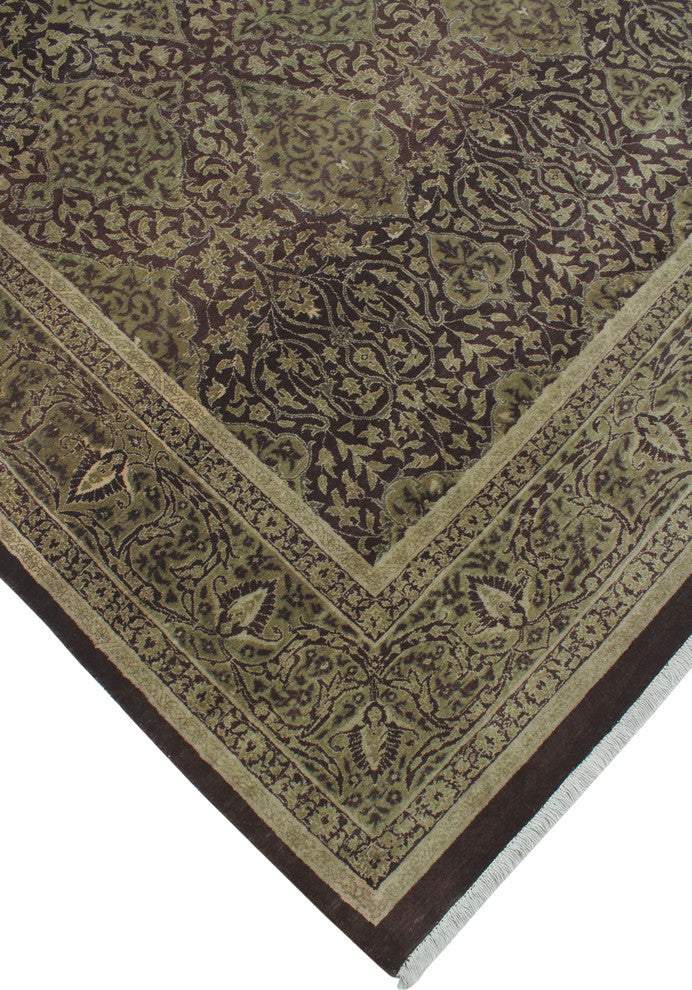 Vegetable Dyed Versailles Bromley Drk. Brown Rug, 9'0x12'0