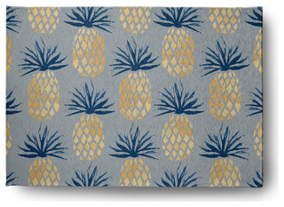 Pineapple Stripes Chenille Rug