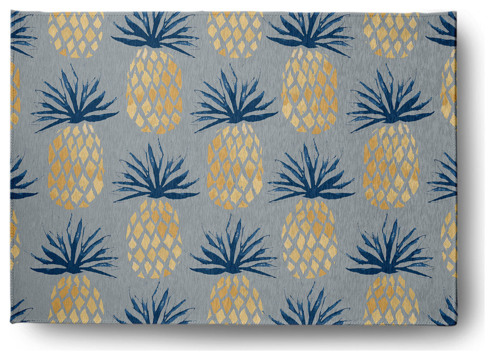 Pineapple Stripes Chenille Rug