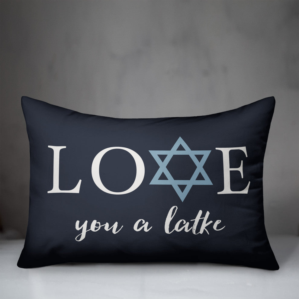 Love you a Latke 14"x20" Throw Pillow