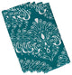 22"x22" Veranda, Geometric Print Napkin, Teal, Set of 4