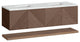 James Martin Marcello Bath Vanity, Chestnut, 72", Ethereal Noctis, Three-Hole