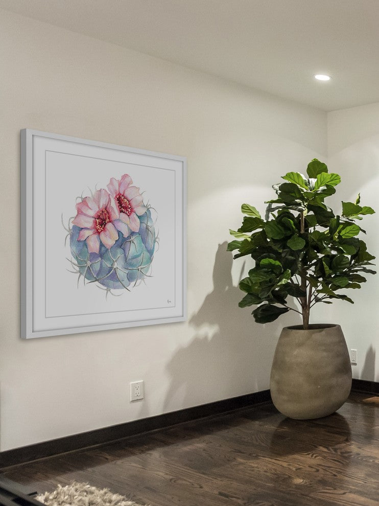 "Flowers of the Desert" Framed Painting Print, 24"x24"