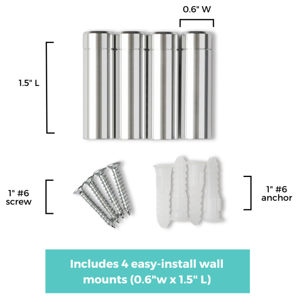 4x6" Modern UV Grade Acrylic Floating Wall Frame