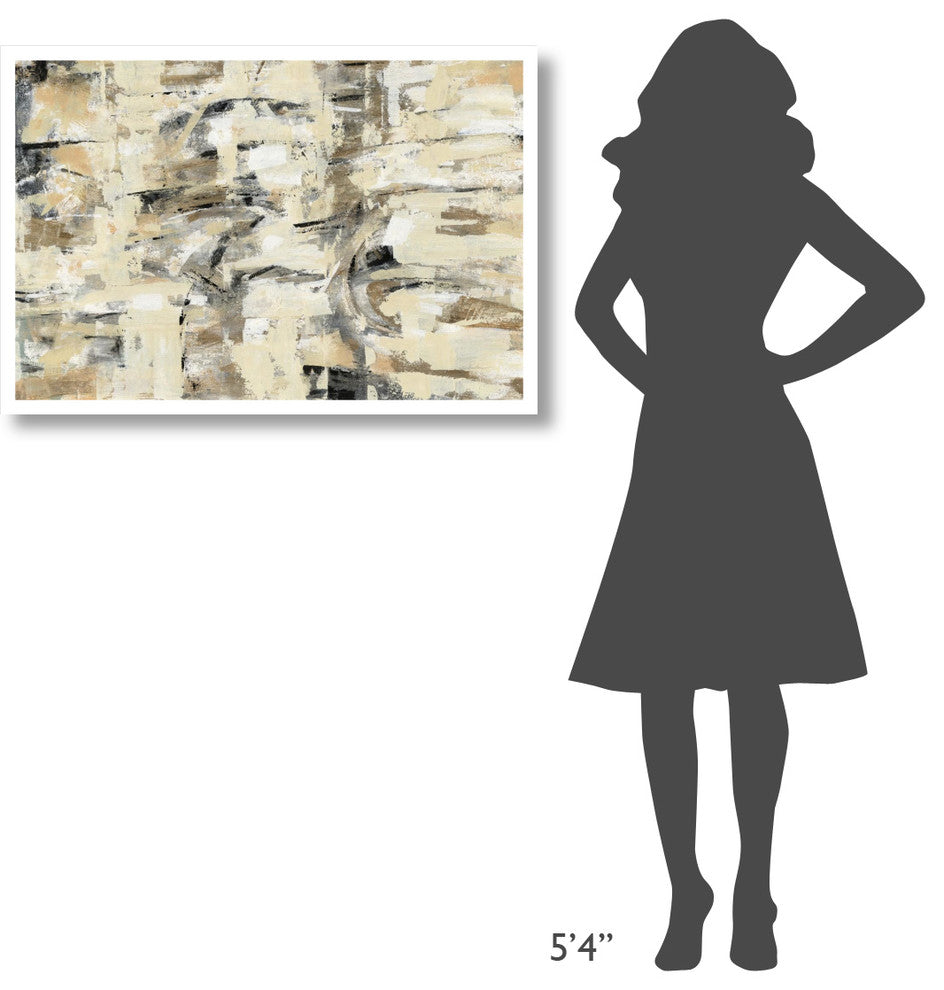 "Tone on Tone Crop" Digital Paper Print by Silvia Vassileva, 38"x26"