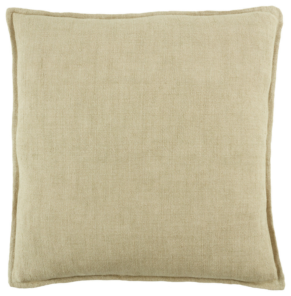 Jaipur Living Blanche Solid Light Beige Down Pillow 20"