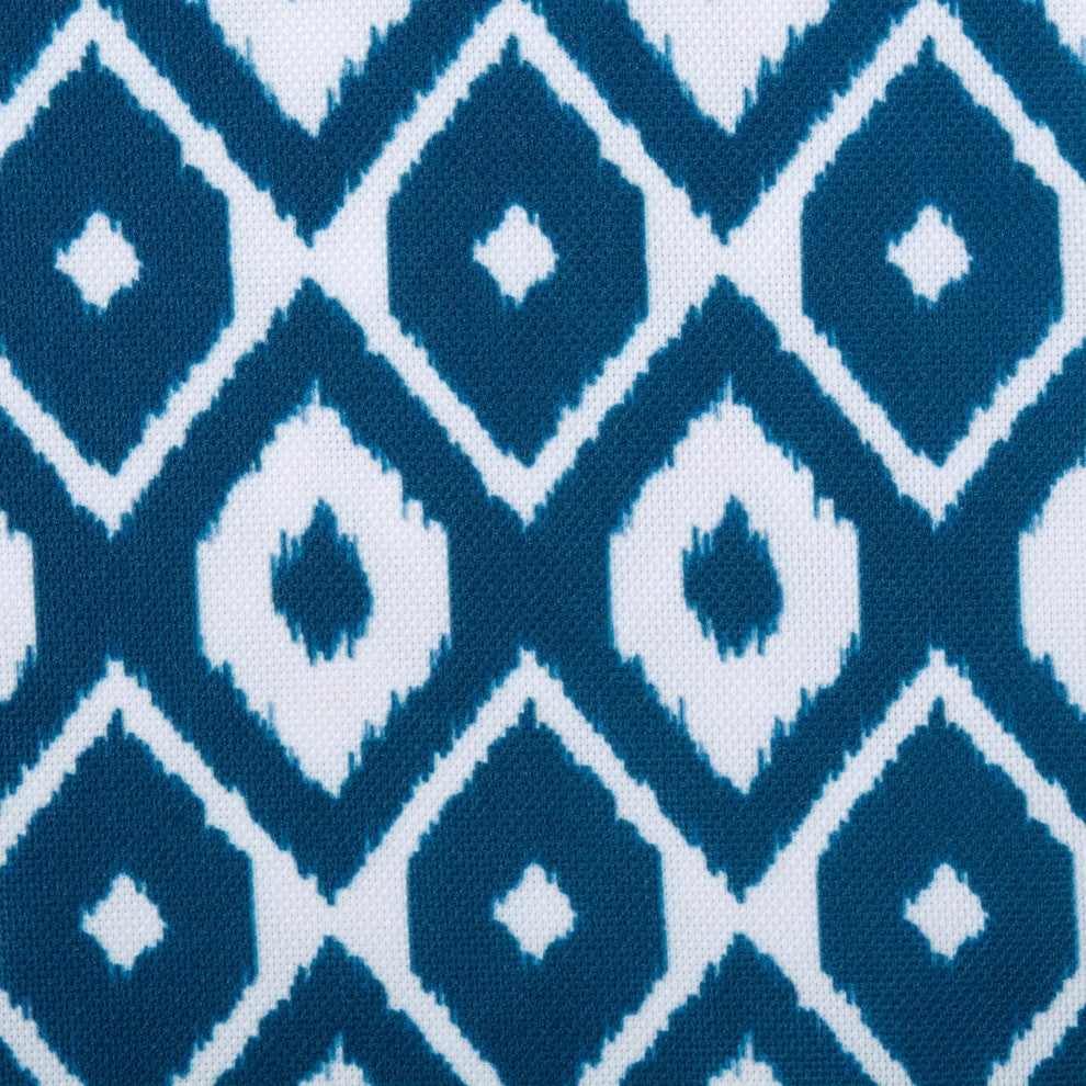 DII Blue Ikat Outdoor Tablecloth 60"x84"