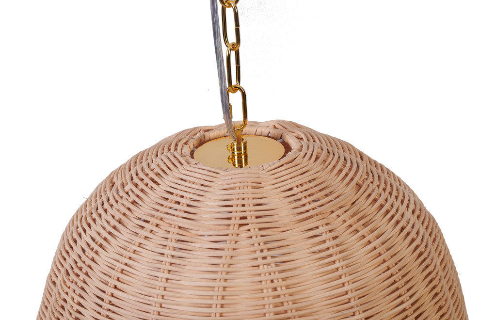BETHEL INTERNATIONAL MIA08C23W 6-Light Chandelier, Natural White