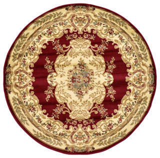 Unique Loom Red Leon Versailles 6' 0 x 6' 0 Round Rug