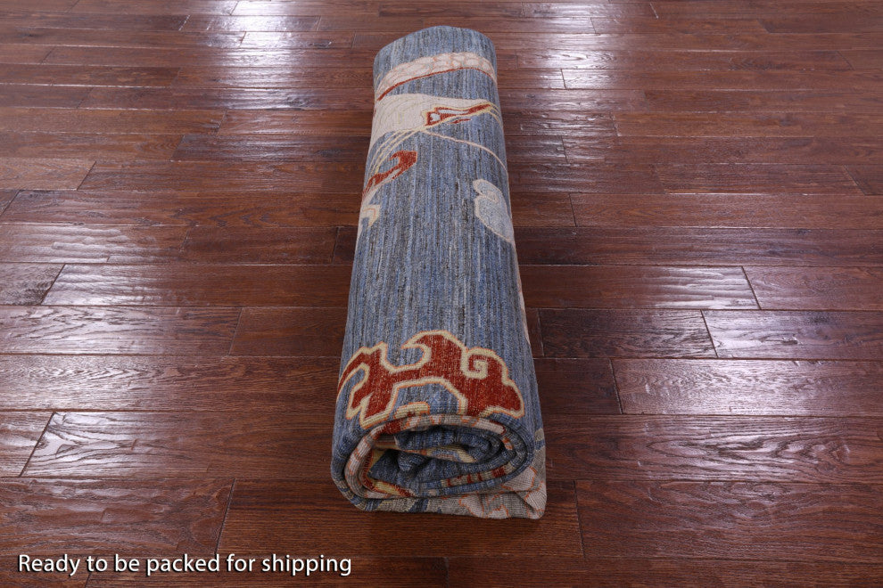 Dragon And Phoenix Handmade Wool Rug 8' 4" X 9' 10" Q10401