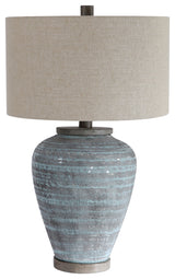 Uttermost Pelia Light Aqua Table Lamp