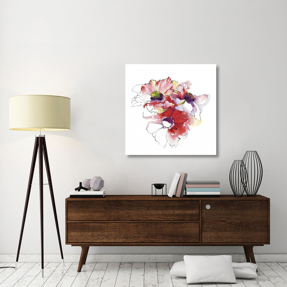 "Mistral Trio II White Square" Digital Paper Print by Shirley Novak, 38"x38"