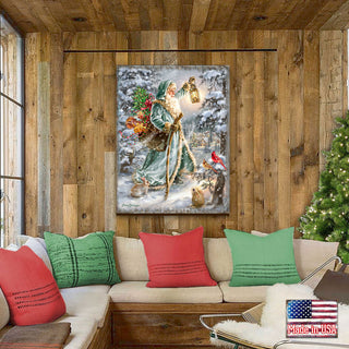 Saint Nicholas Wooden Wall Art, Medium 18x12
