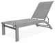 Kendall Sling Stackable Outdoor Chaise Lounge, Alloy/Graphite