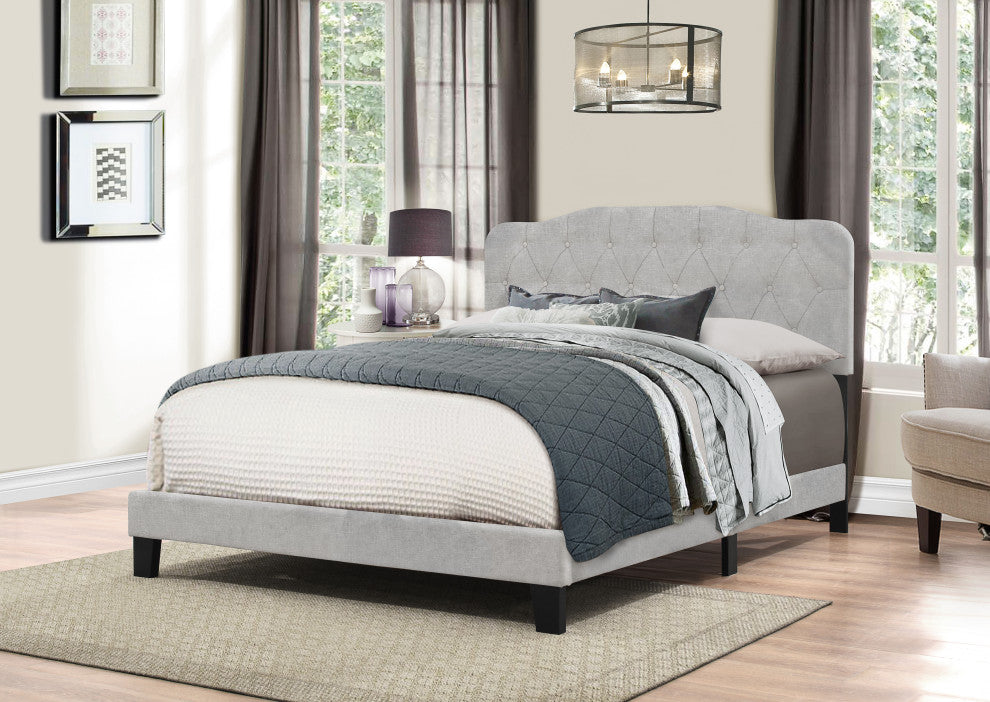 Hillsdale Nicole Contemporary Low Profile Queen Upholstered Bed
