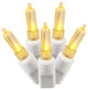 Vickerman 100-Light LED Wire Italian End Connecting, 4"x34', Yellow, White