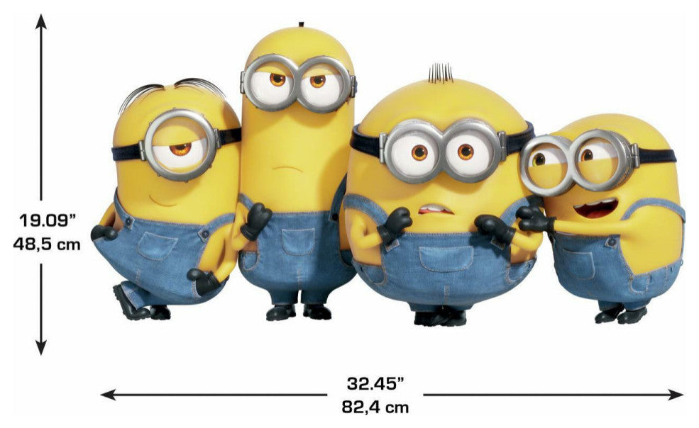 Minions 2 Peel And Stick Giant Wall Decals