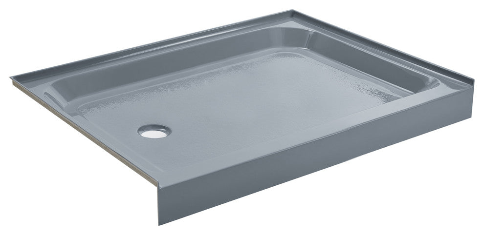 Voltaire 48 x36" Single-Threshold, Left Drain, Shower Base, Gray