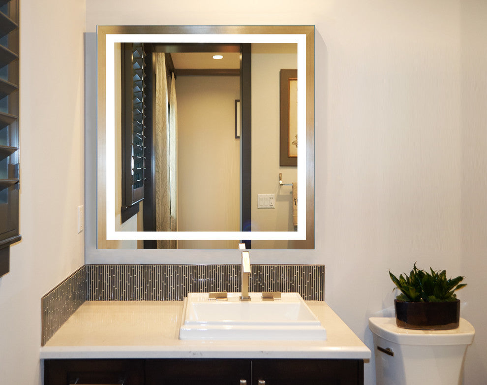Electric LED Mirror, 28"x28"