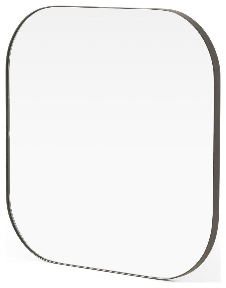 Bellvue Square Mirror-Rustic Black