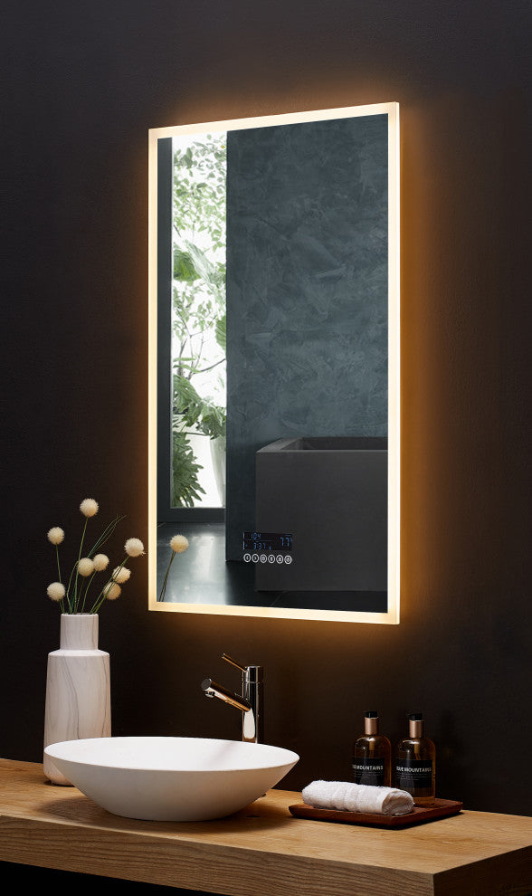 Immersion LED Frameless Mirror, 24"