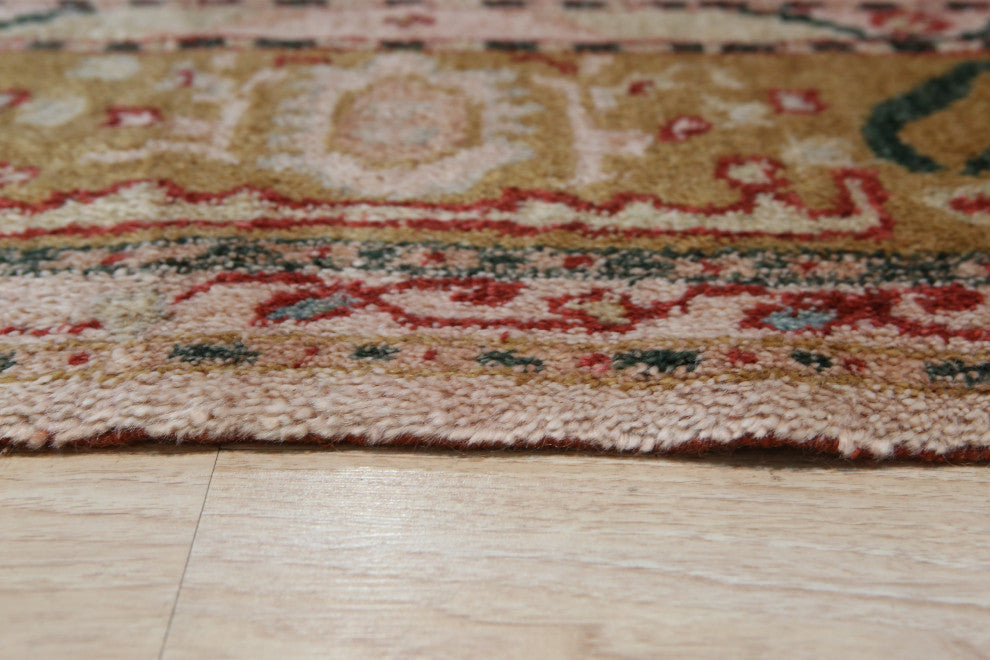 Beige Traditional All Over Oushak Area Rug