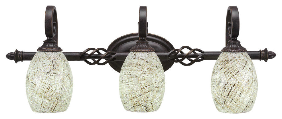 Elegante 3-Light Bath Bar, Natural Fusion