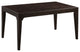 Benzara BM273611 Mango Wood Rectangular Dining Table, Tapered Legs, Brown