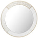 Gold Accented Round Mirror
