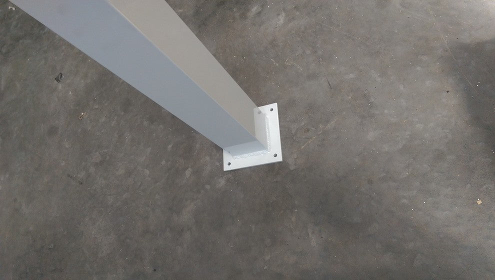 Contractor Deck Railing 3"x3"x38" Aluminum Residential Post, White