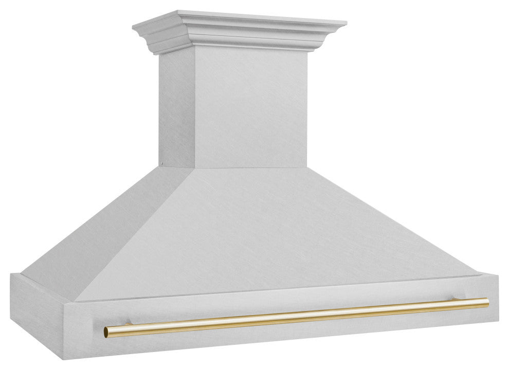 ZLINE 48 In. Wall Mount Hood, DuraSnow With DuraSnow Shell, 8654SNZ-48-G