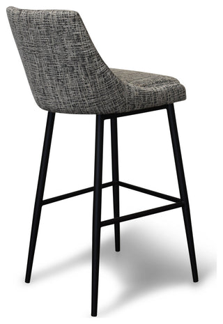 Emma Counter Stool, Set of 2 Stools, Silver Gray