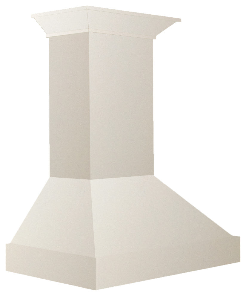 ZLINE 36 in. Wooden Wall Mount Range Hood, White Includes Motor, KBTT-36