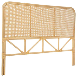 Latitude Classic Rattan Cane Headboard, Natural, Queen Size