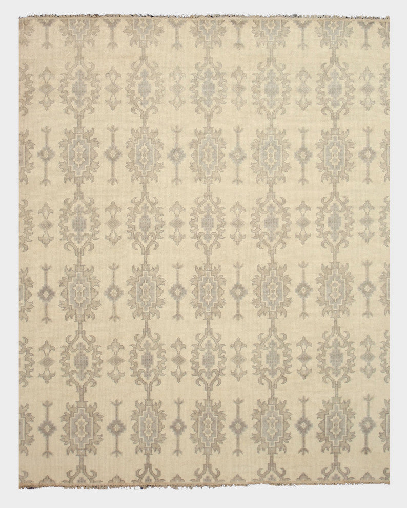 Ivory Traditional Oriental Mono Area Rug