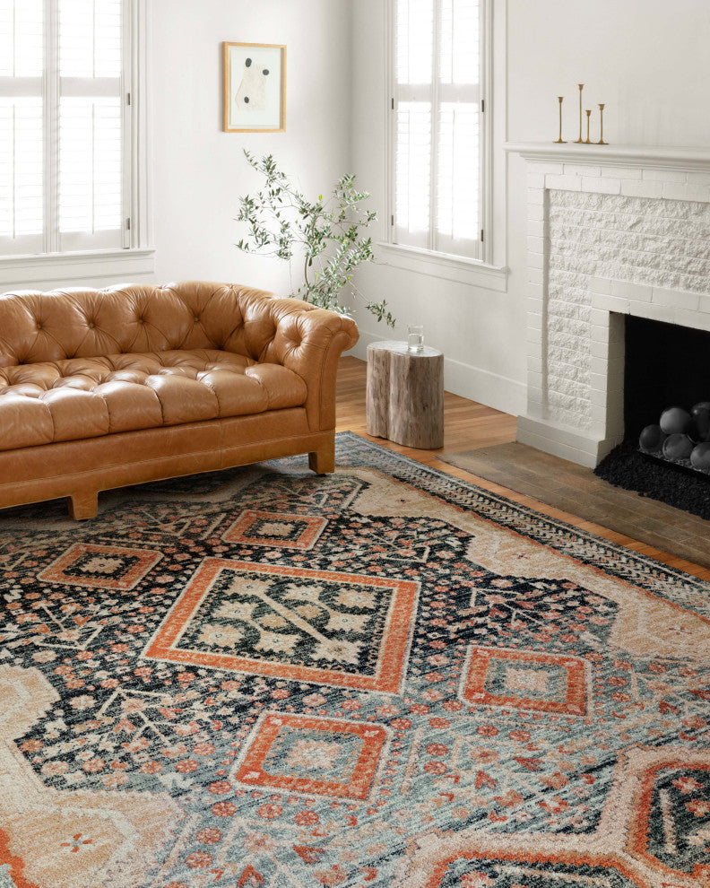 Loloi II Jocelyn JOC-05 Navy Multi Area Rug by Loloi II, 9'-6" X 12'-6"