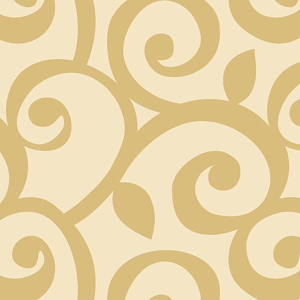 Shades, Damask Geometric Graphic Cream, Beige Wallpaper Roll
