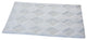 Bath Rug Cotton, 34"x21", White, GSF 210, Pattern Charlotte