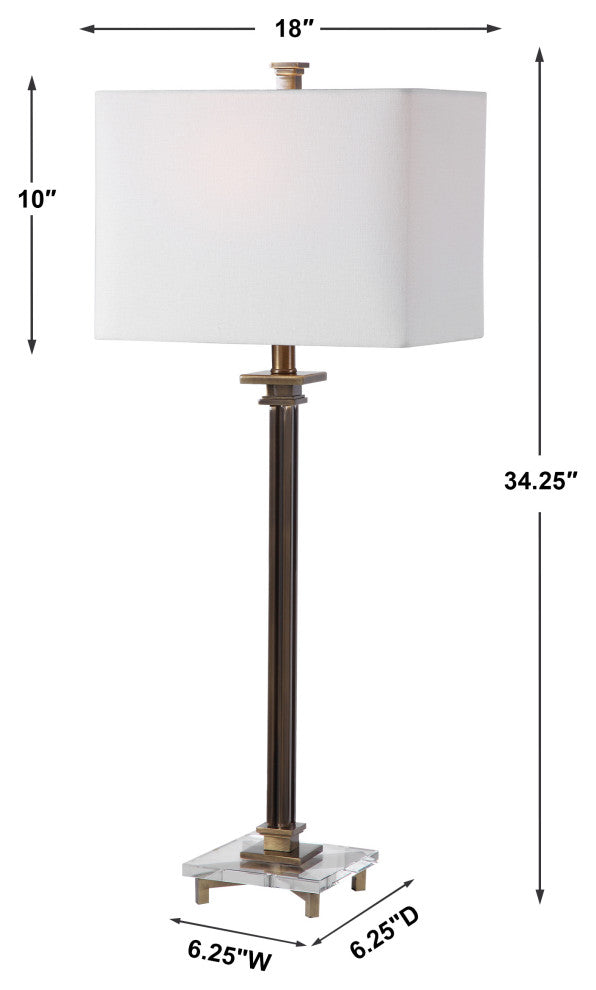 Uttermost Phillips Brass Table Lamp