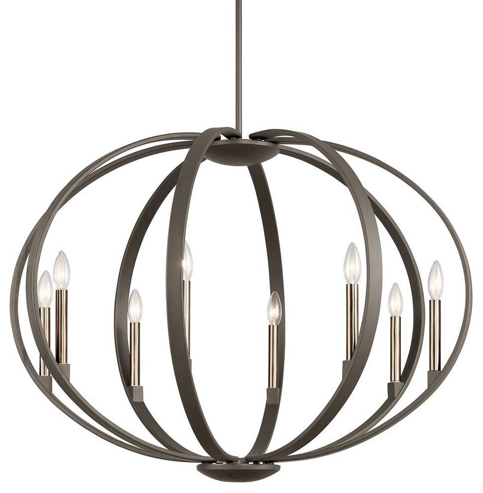 Chandelier Pendant 8-Light, Classic Pewter