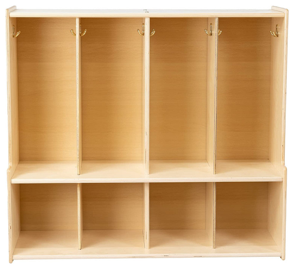 4 Section Locker and Bench Cubby Storage Organizer