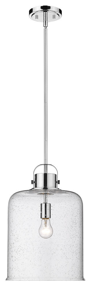 Zlite 340P12-CH 1-Light Pendant, Clear Seeded