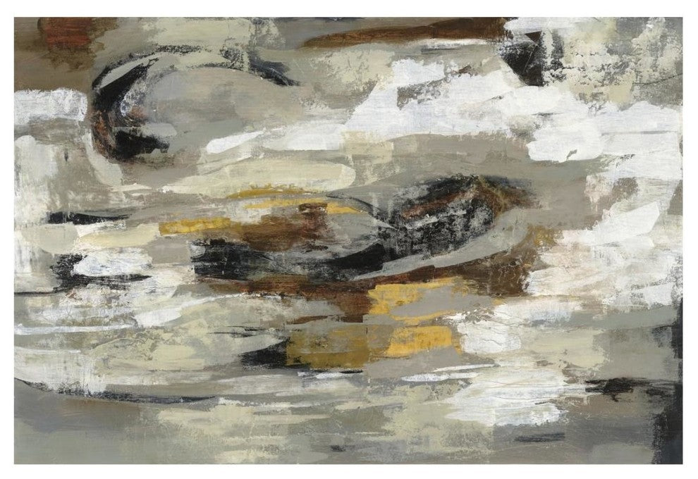 "Neutral Abstract Gray" Digital Paper Print by Silvia Vassileva, 26"x18"