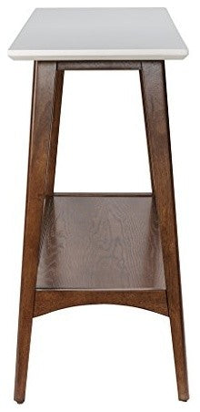 Madison Park Parker Mid-Century Modern Natural Wood Console Table, Pecan