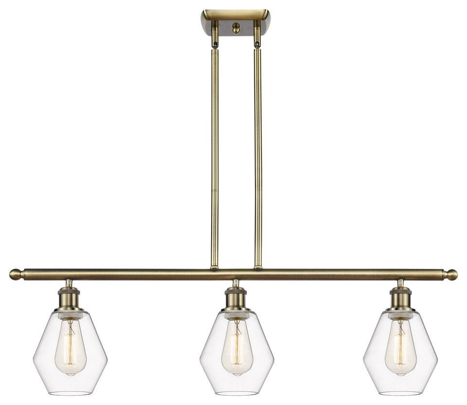 Innovations 516-3I-AB-G652-6-LED 3-Light Island Light, Antique Brass