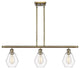 Innovations 516-3I-AB-G652-6-LED 3-Light Island Light, Antique Brass